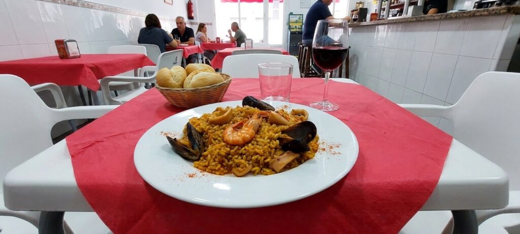 Arroz del menú del día en La Nueva Dama, El Altet